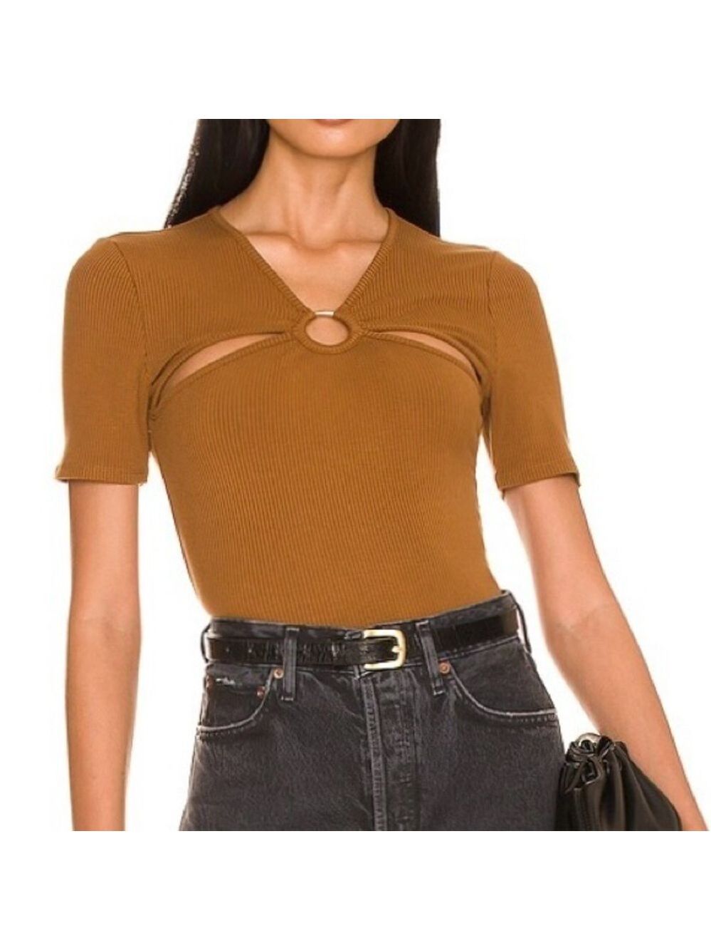 NWT Pistola Top Tank Cutaway Shoulders O‎ Ring Women’s X-Small Fairy Grunge